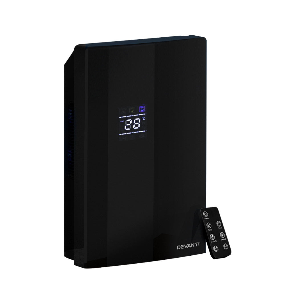 Dehumidifier 2L Air Purifier Black