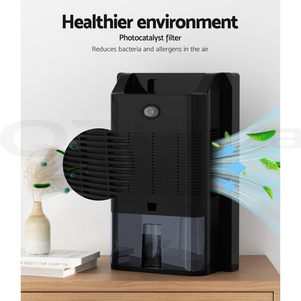 Dehumidifier 2L Air Purifier Black