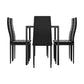 7-Piece Dante Black Dining Table & Chair Set