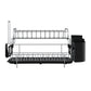 Dish Rack Drying Drainer Cup Holder Cutlery Tray Kitchen Organiser 2-Tier