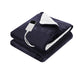Wendy Throw Soft Blanket Electric Throw Rug Heated Blanket Fleece - Navy Blue