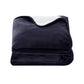 Wendy Throw Soft Blanket Electric Throw Rug Heated Blanket Fleece - Navy Blue