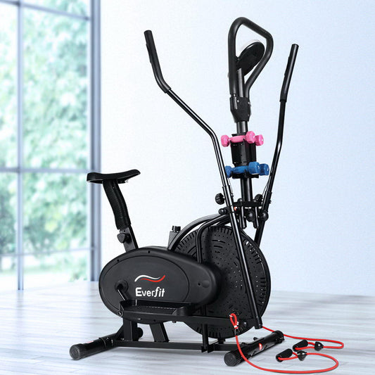 Exercise Bike 6 in 1 Elliptical Cross Trainer Home Gym Indoor Cardio