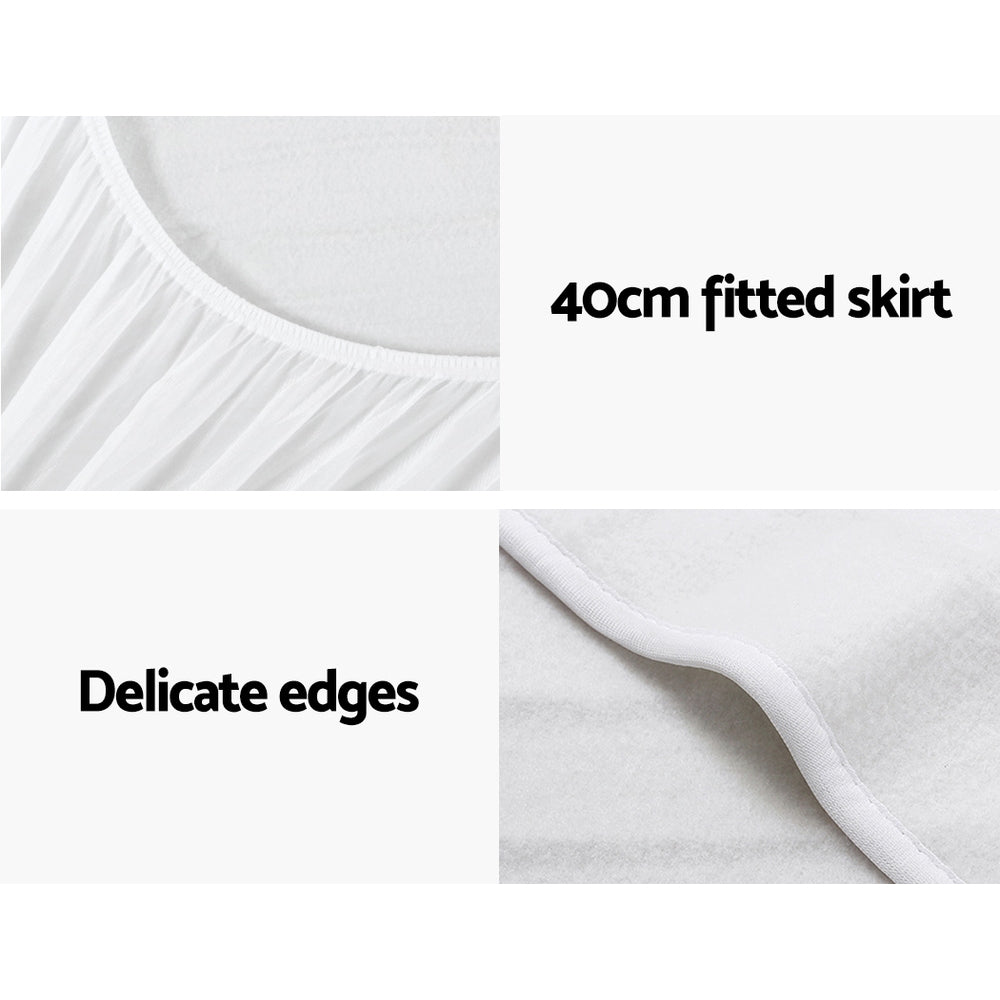 Wilmer Electric Soft Blanket King Size Polyester - White