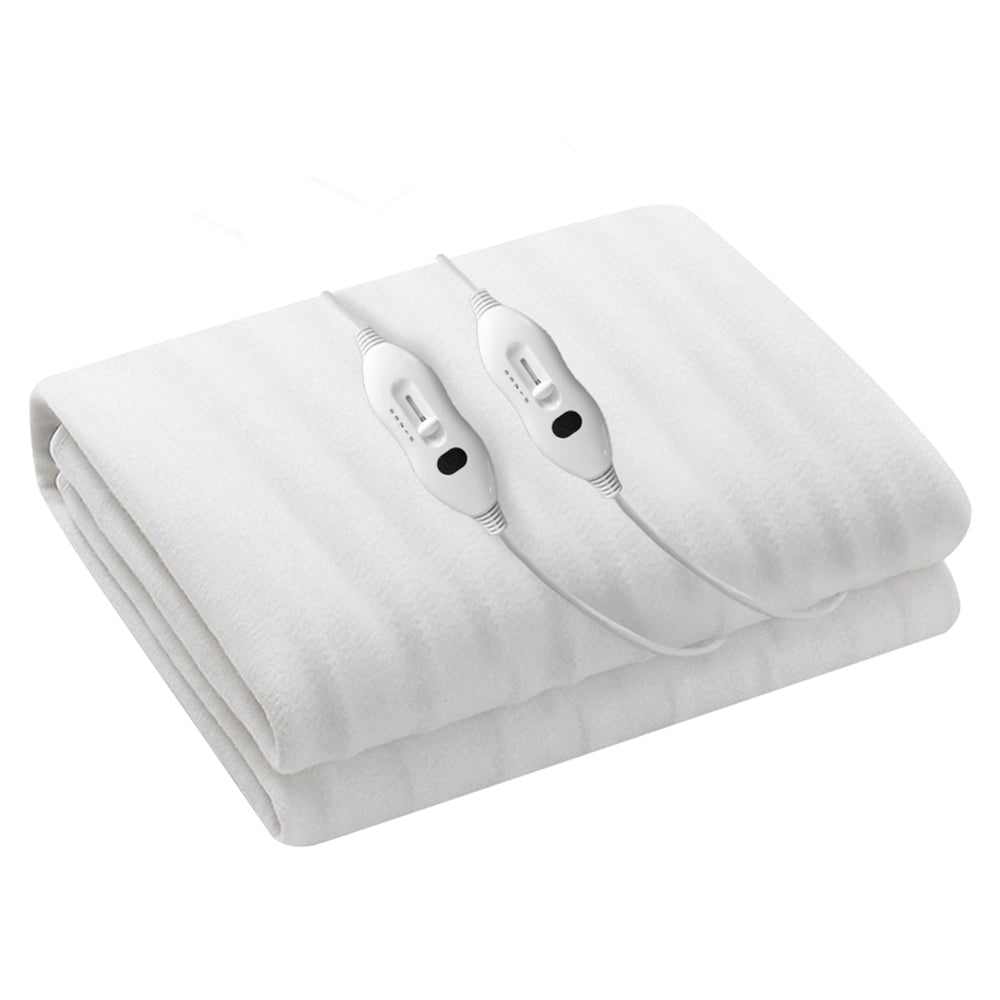 Wilmer Electric Soft Blanket Queen Size Polyester - White