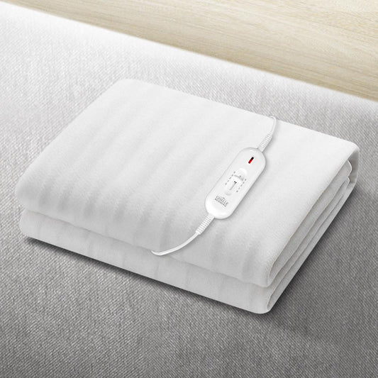 Wilmer Electric Soft Blanket Single Size Polyester - White