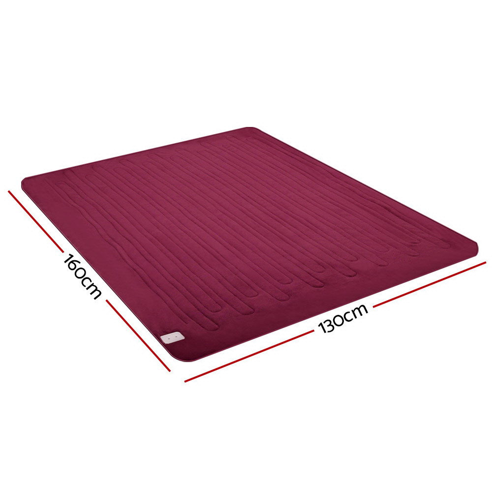 Watson Electric Throw Soft Blanket - Burgundy