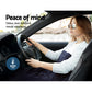 Watson Electric Throw Soft Blanket Heated Car Truck Rug Travel Camping 12V DC Auto - Navy Blue