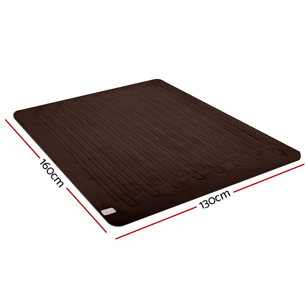 Watson Electric Throw Soft Blanket - Chocolate