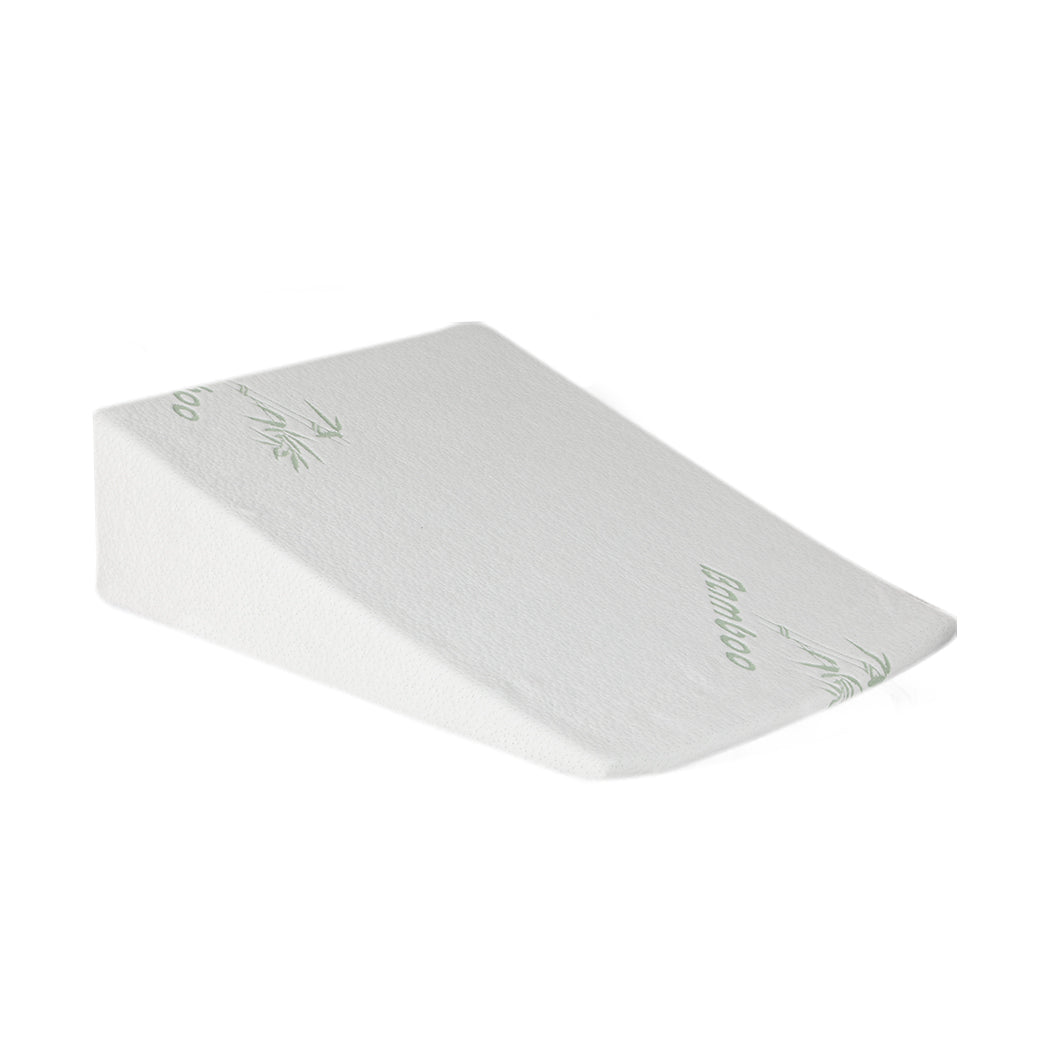 19cm Bedding Wedge Pillow Memory Foam - White