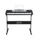 61 Keys Electronic Piano Keyboard Digital Electric with Stand Stool Silver