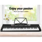 61 Keys Electronic Piano Keyboard Digital Electric with Stand Stool Speaker