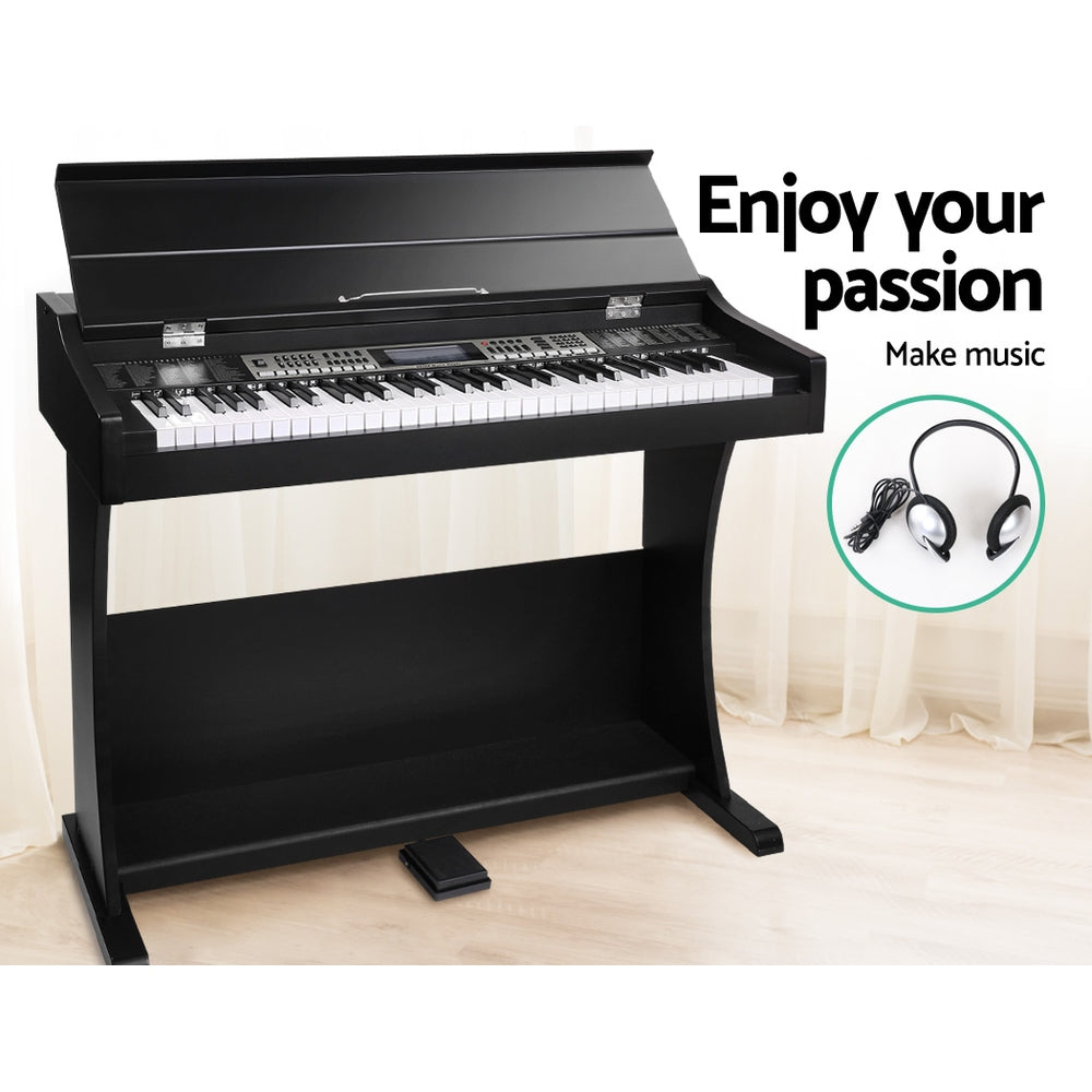 61 Keys Electronic Piano Keyboard Digital Electric Classical Stand with Stool