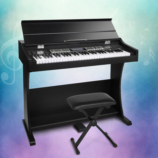 61 Keys Electronic Piano Keyboard Digital Electric Classical Stand with Stool