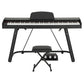 88 Keys Electronic Piano Keyboard Digital Electric with Stand Stool Weighted