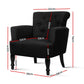French Lorraine Chair Retro Wing - Black
