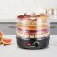 5 Trays Food Dehydrator Fruit Dehydrators Pet Beef Jerky Dryer - Black