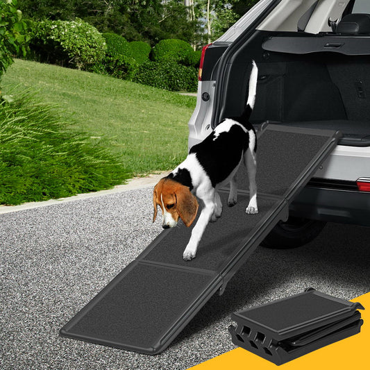 Dog Pet Ramp Car Stairs Steps Travel Ladder Foldable Adjustable Portable