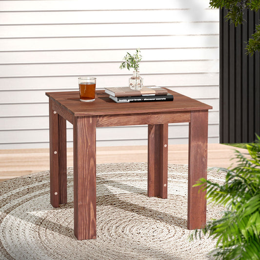 Ruben Coffee Side Table Wooden Desk Outdoor Furniture Camping Garden - Brown