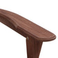 Hugh 3-Piece Adirondack Outdoor Beach Chair Furniture Patio Garden - Brown