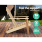 Adirondack Gardeon Outdoor Chairs Wooden Beach Chair Patio Furniture Garden Natural