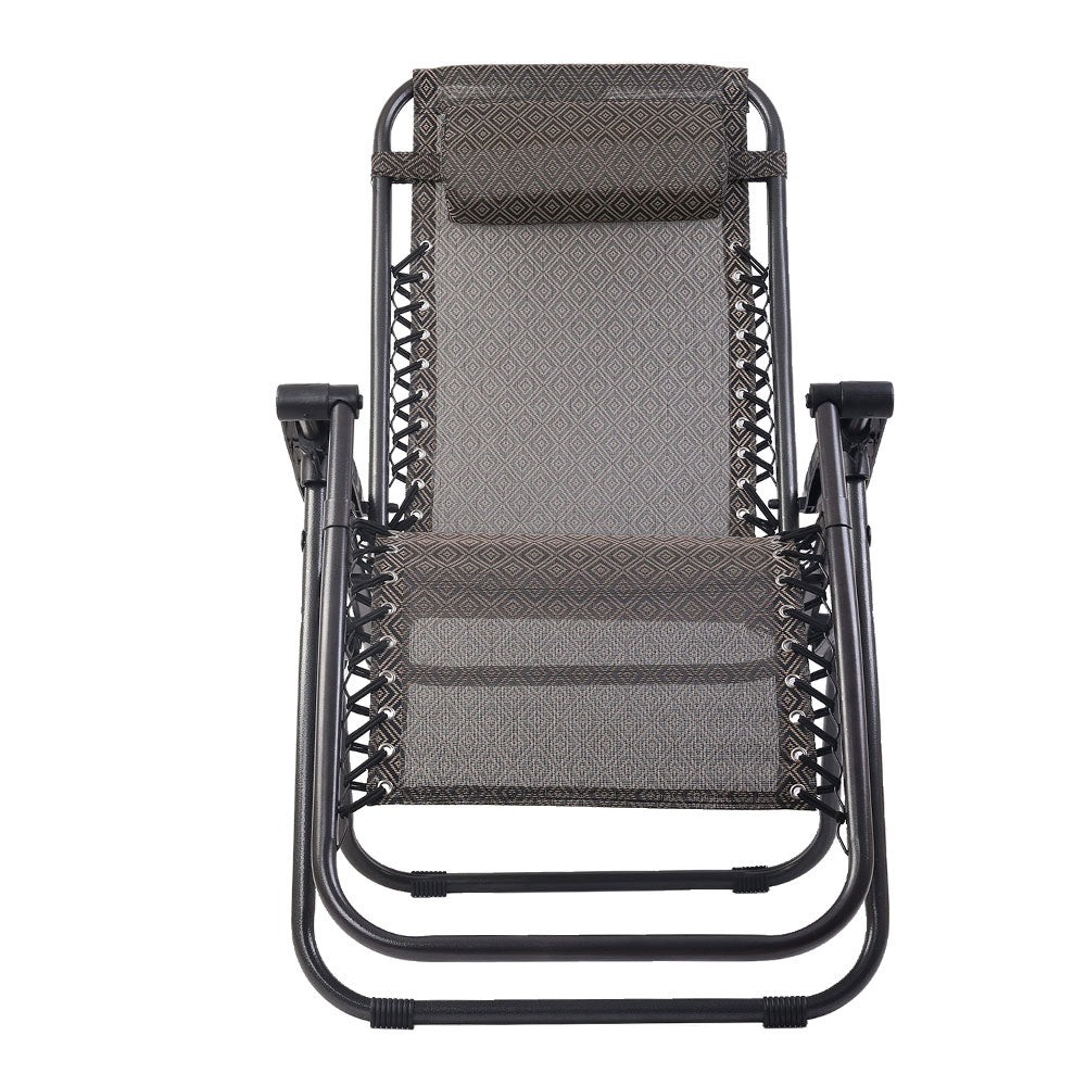 Loughton Set of 2 Zero Gravity Folding Recliner Outdoor Chair - Beige