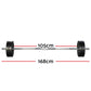 48kg Barbell Weight Set Plates Bar Bench Press Fitness Exercise Home Gym 168cm