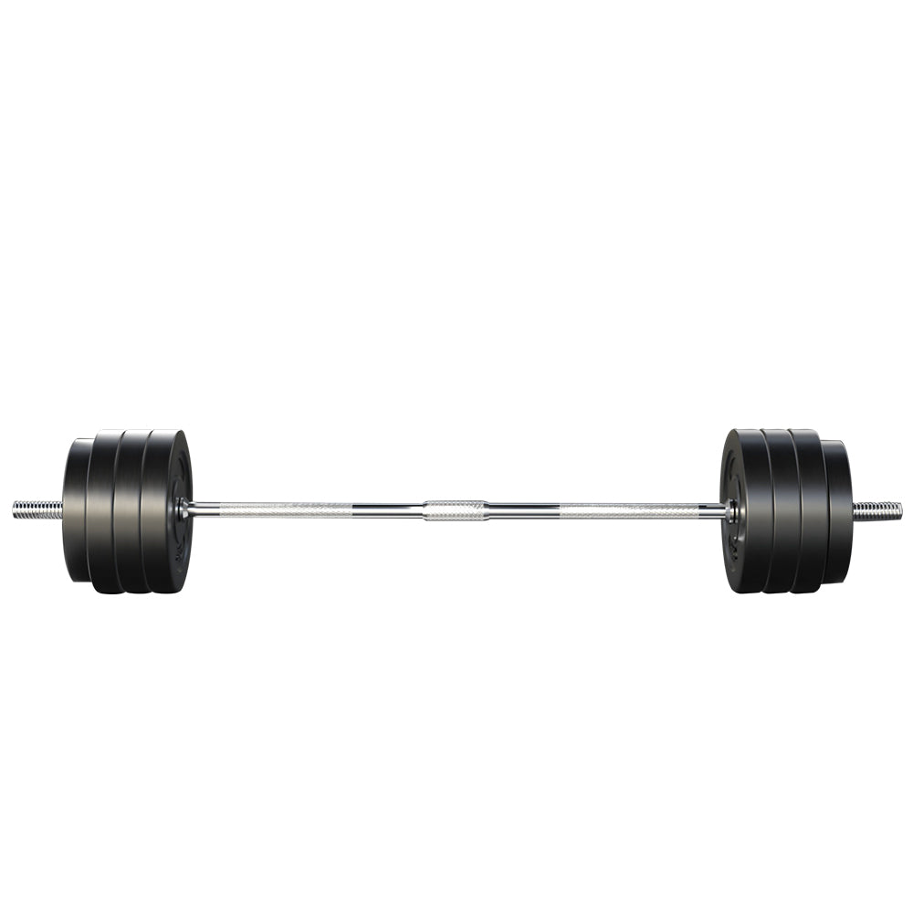 78kg Barbell Weight Set Plates Bar Bench Press Fitness Exercise Home Gym 168cm