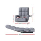 Maria Chaise Swivel Sofa Bed Recliner Lounge Chair - Grey