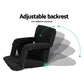 Myra Floor Lounge Sofa Bed Couch Recliner Chair Folding Chair Cushion - Black