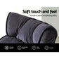 Margaret Adjustable Lounger with Arms - Charcoal
