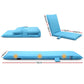 Snodland Adjustable Beach Sun Pool Lounger - Blue