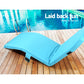 Snodland Adjustable Beach Sun Pool Lounger - Blue