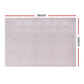 Bronte 200x290cm Floor Rugs Washable Area Mat Large Carpet Microfiber - Grey