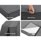 Penelope 12cm Double Size Folding Foam Mattress Portable Bed Mat Velvet Dark Grey - Double