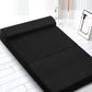 Scarlett 24cm Folding Foam Mattress Portable Double Sofa Bed Mat Air Mesh Fabric Black - Double