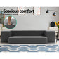 Mackenzie Portable Folding Sofa Bed Ottoman Lounge - Grey