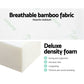 Natalie 10cm Folding Foam Portable Mattress Bamboo Fabric - Single