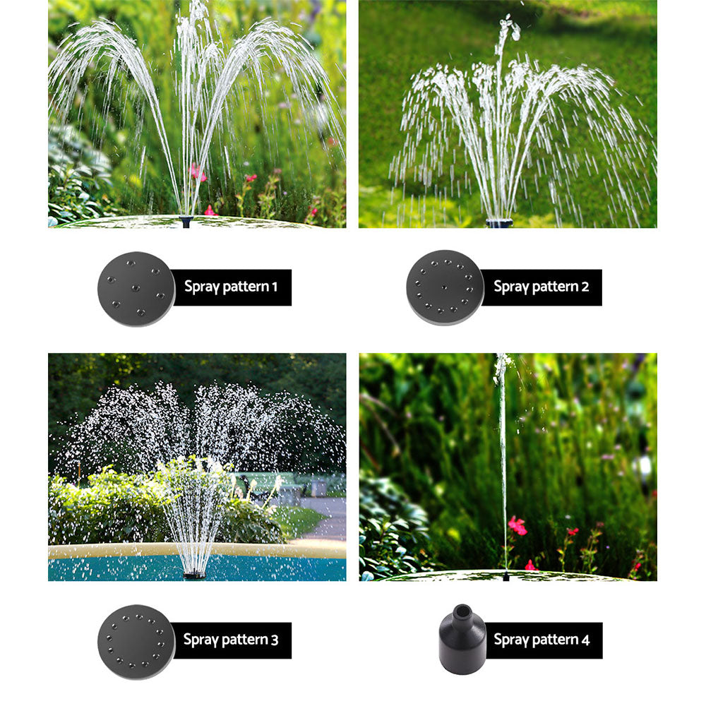 4.4ft Solar Pond Pump Submersible Powered Garden Pool Water Fountain Kit