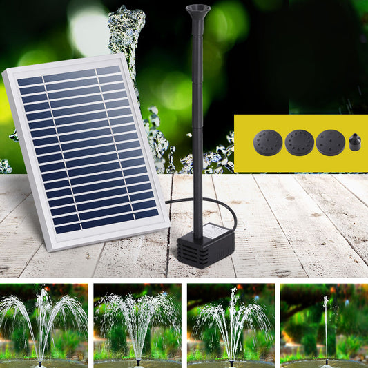 4.4ft Solar Pond Pump Submersible Powered Garden Pool Water Fountain Kit