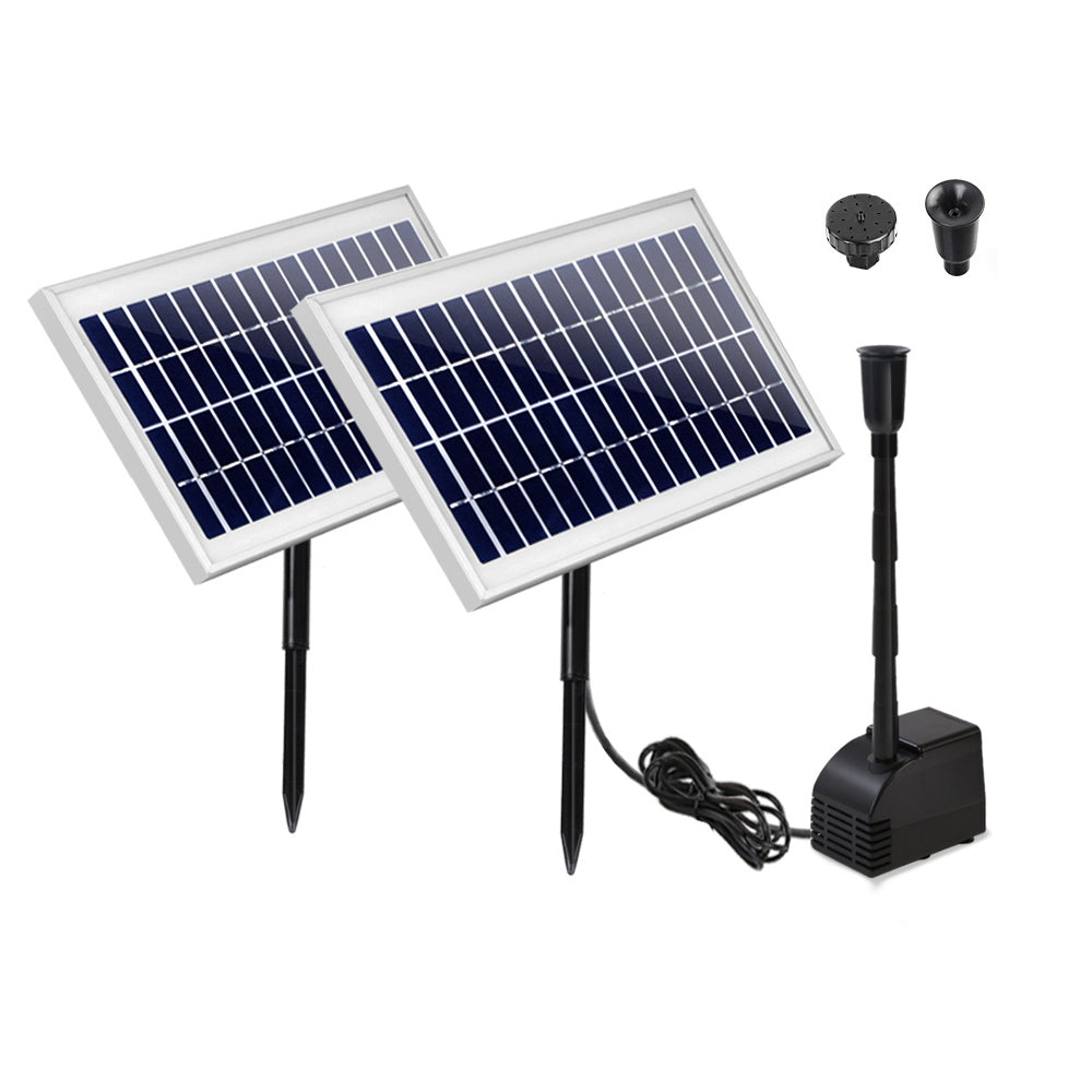 Solar Pond Pump Water Fountain Filter Kit Outdoor Submersible Panel