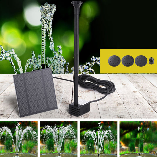 Solar Pond Pump Submersible Powered Garden Pool Water Fountain Kit 2.6FT