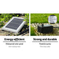 Solar Fountain Water Fountain Feature Cascading Fountain LED Lights 76cm Grey