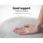 Round Velvet Ottoman Foot Stool Foot Rest Pouffe Pouf Padded Seat Grey