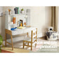 Pascale Kids Table & Chairs Set Study Play Toys Storage Desk Children Furniture - White & Wood