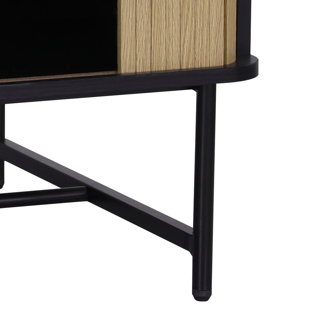 Ivi Coffee Table Sliding Drawer Door - Black