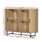 Varian Wooden Buffet Sideboard Cupboard Cabinet Sliding Doors Pantry Storage - Pine