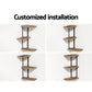 Floating Wall Shelves Brackets 3 Tiers Corner Display DIY Wall Mount Rack