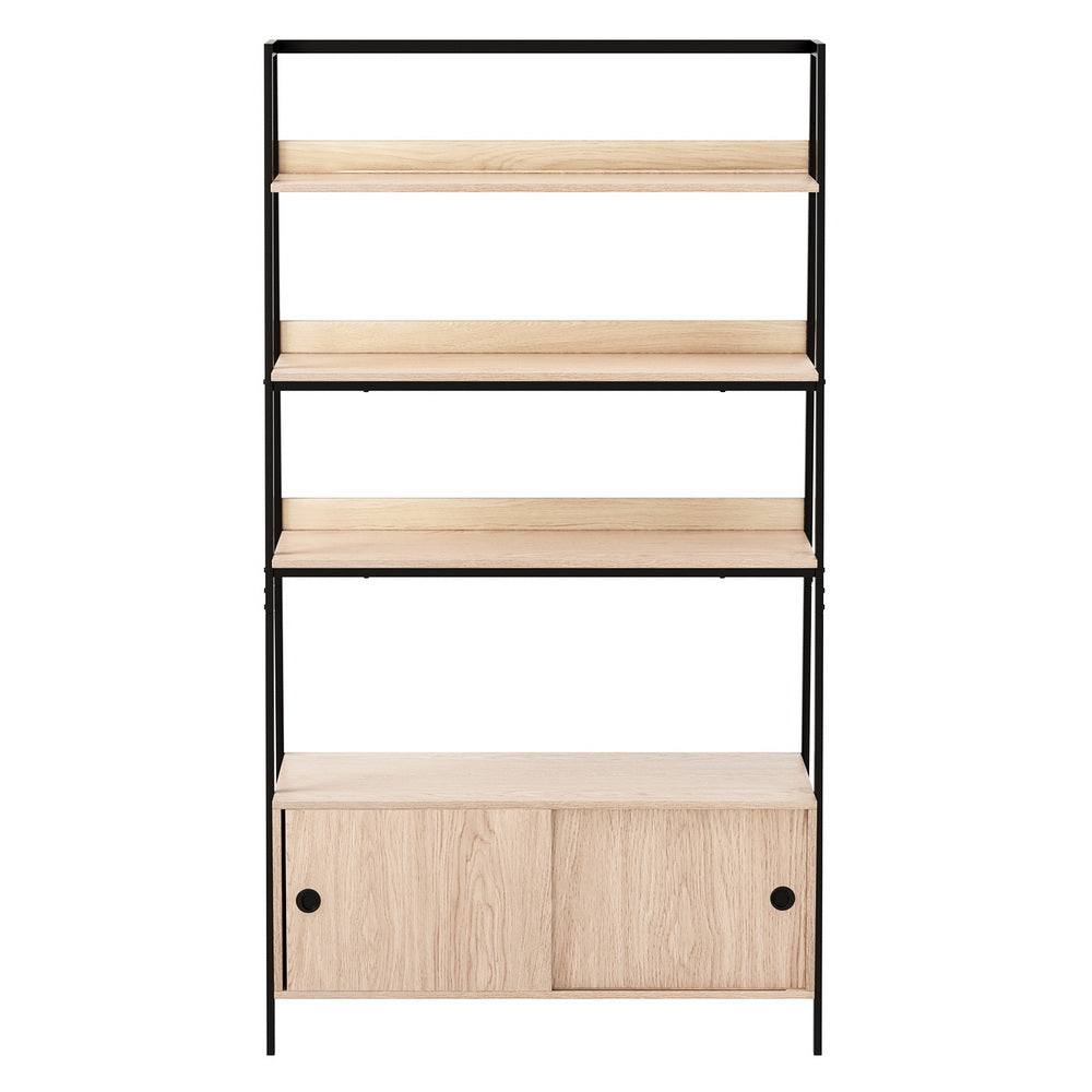 Bookshelf with Cabinet - Oak