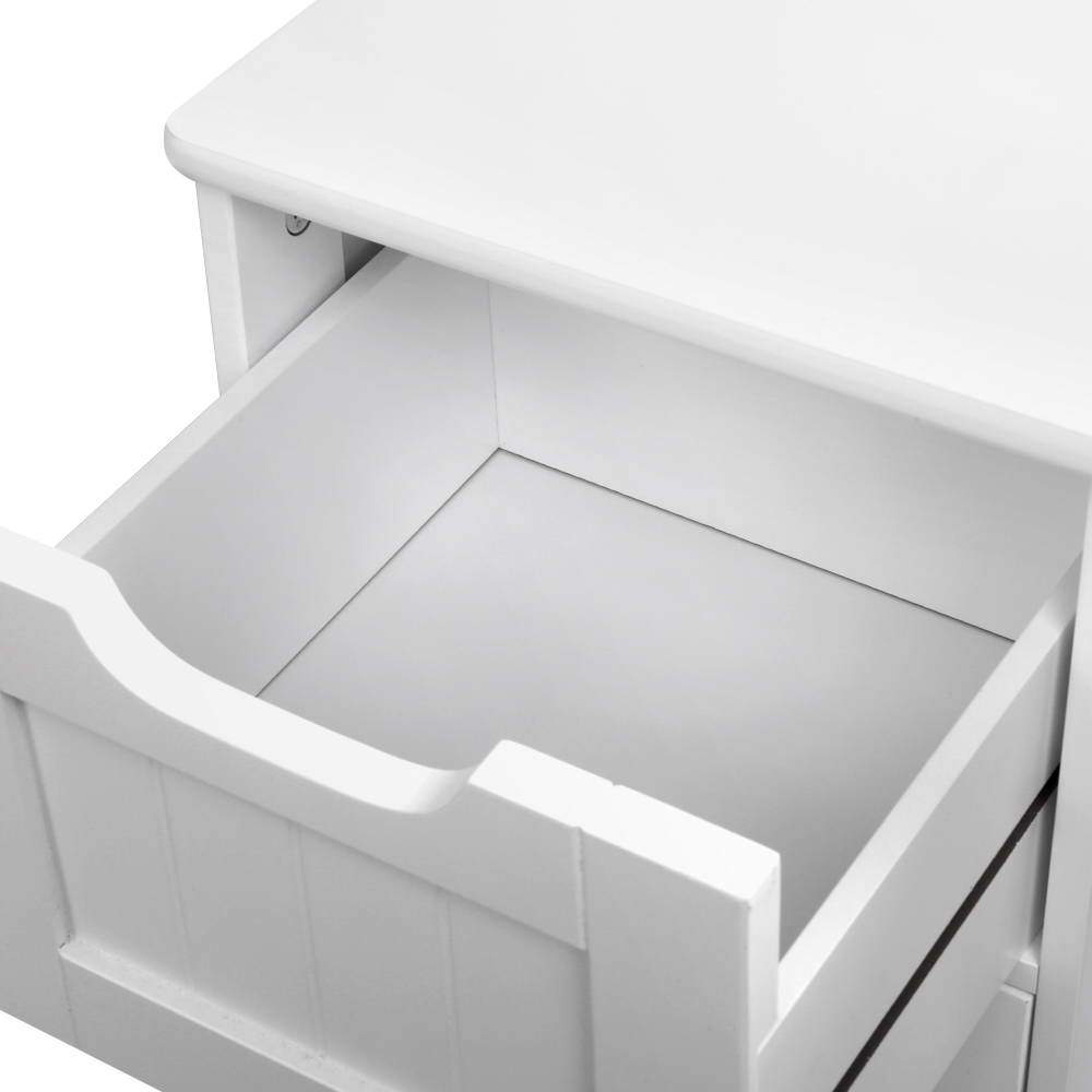 Bathroom Tallboy Storage Cabinet - White